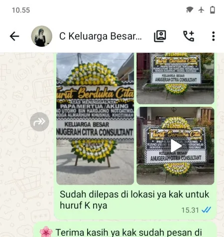 Pengiriman Papan Bunga Duka Slipi