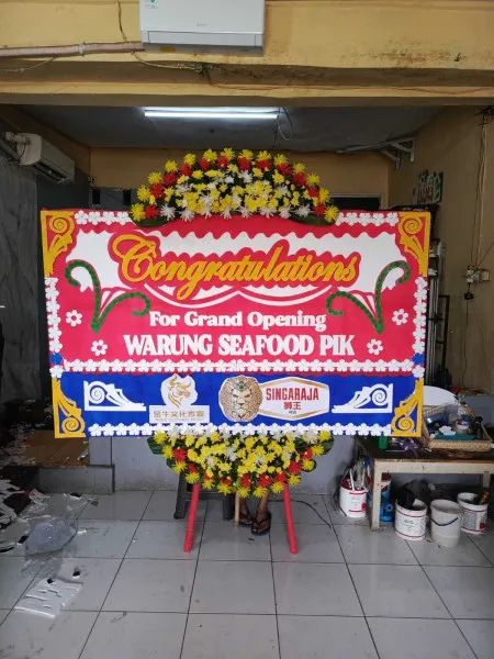 Papan Bunga Ucapan Selamat Slipi