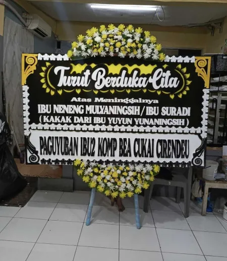 Papan Bunga Duka Slipi